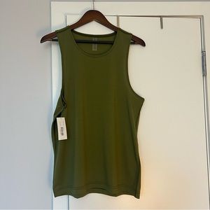 Outdoor Voices Fast Track Mesh Tank Top Mens S (green)